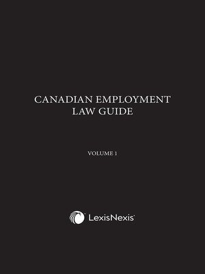 cover image of Canadian Employment Law Guide